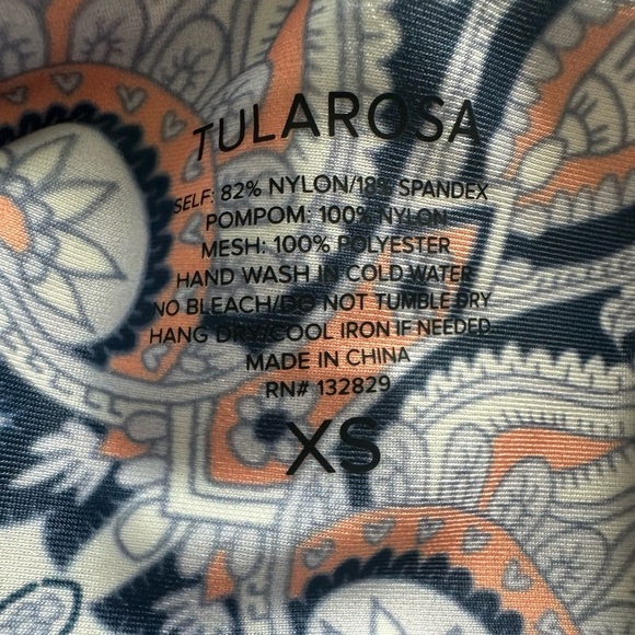 Tularosa Ember V-Neck Paisley-Print One-Piece Swimsuit - Picture 6 of 7